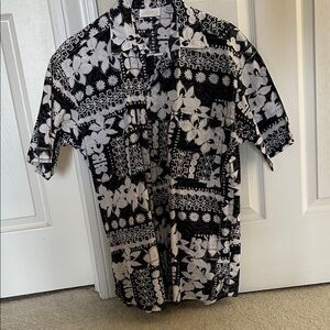 Gottex Black and White Patterned Casual Shirt